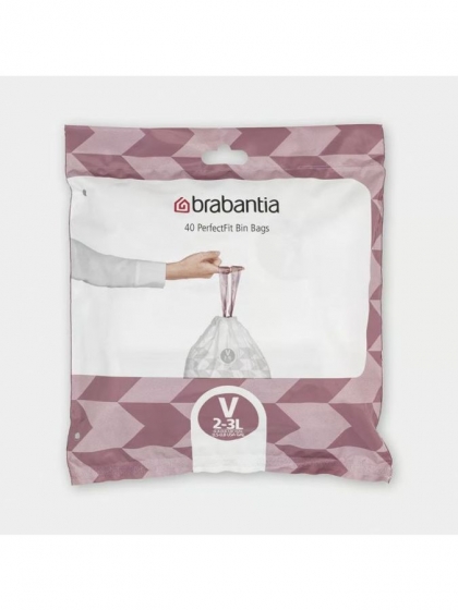 Brabantia, 40 sacchetti PerfectFit V (2-3 litri)